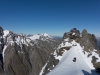 Em, Clare, and Cris on Mt Mackenzie summit (Hopkins Valley Tramp Jan 2015)
