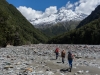 Walking up a valley (Hopkins Valley Tramp Jan 2015)