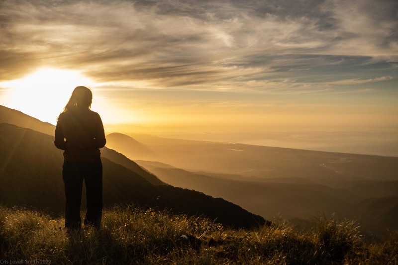 Rachel and sunset (Adventures with Craichel Jan 2022)