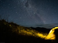 Camping on the Mataketake Ridge by night (Adventures with Craichel Jan 2022)