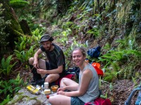 Picnic lunch on the track (Adventures with Craichel Jan 2022)