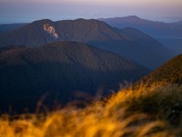 Sunset from the Mataketake Ridge (Adventures with Craichel Jan 2022)