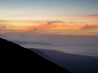 Sunset from the Mataketake Ridge looking towards Haast (Adventures with Craichel Jan 2022)