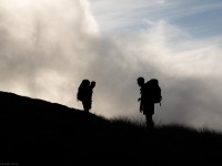 Tramping silhouettes (Adventures with Craichel Jan 2022)