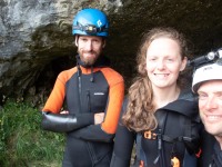 Us at the exit of Cave Stream (Adventures with Craichel Jan 2022)