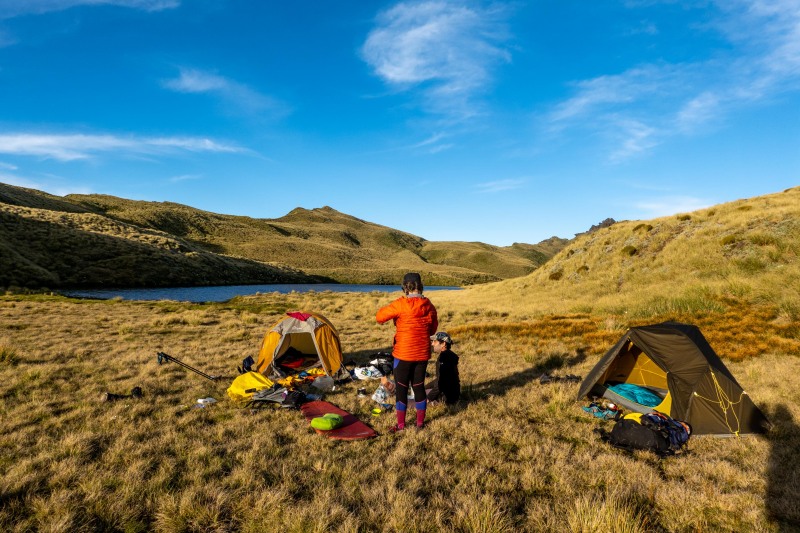 At camp (Tramping Mt Alexander Dec 2024)