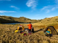 At camp (Tramping Mt Alexander Dec 2024)