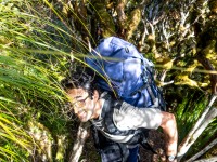 Jeremy going up (Tramping Mt Alexander Dec 2024)