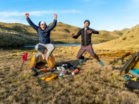 More jumping (Tramping Mt Alexander Dec 2024)