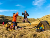 Time for a jump (Tramping Mt Alexander Dec 2024)