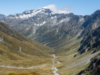 Looking back down the Rees Valley (Tramping Rees Rees Dec 2021)