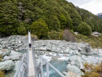 Setting off to Cascade Saddle (Tramping Rees Rees Dec 2021)