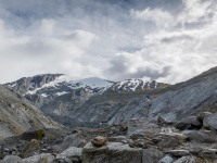 View up towards Cascade Saddle (Tramping Rees Rees Dec 2021)