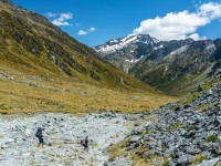 Walking back down Rees Valley (Tramping Rees Rees Dec 2021)