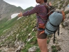 Emily directs (Tramping Schrecksee, Germany)