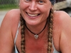 Frauke smiling (Tramping Schrecksee, Germany)