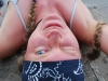 Frauke winking (Tramping Schrecksee, Germany)