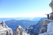 Cris enjoing himself (Brenta Dolomites)