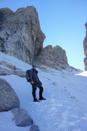 Cris enjoying himself (Brenta Dolomites)