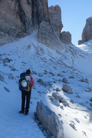 Heading towards ths via ferrata (Brenta Dolomites)