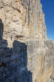 Leonie and drop (Brenta Dolomites)