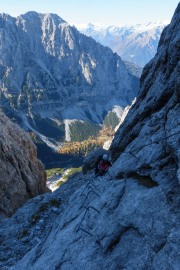 Leonie ascending (Brenta Dolomites 2016)