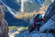 Leonie climbing 2 (Brenta Dolomites 2016)