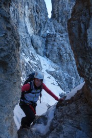 Leonie climbing 2 (Brenta Dolomites)