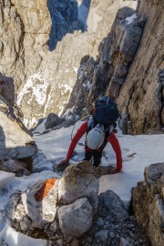 Leonie climbing (Brenta Dolomites)