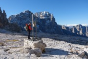 Leonie rings the bell (Brenta Dolomites)