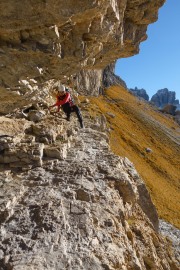 Leonie scrambling (Brenta Dolomites 2016)