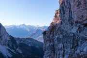 Leonie walking in the mountains (Brenta Dolomites Oct 2016)