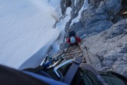 Looking down to Leonie (Brenta Dolomites)