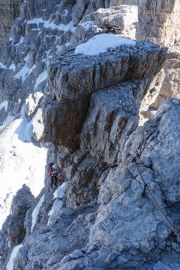 Looking down towards Leonie (Brenta Dolomites)