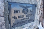 The via delle bocchette ferrata begins (Brenta Dolomites)