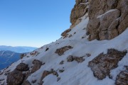 Track in the snow (Brenta Dolomites)