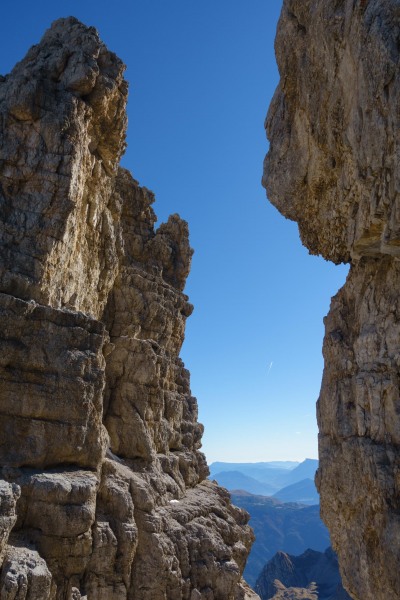 View from the pass (Brenta Dolomites)