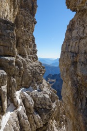 View from the pass (Brenta Dolomites)