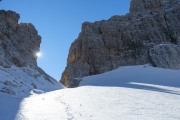 View towards the pass (Brenta Dolomites)