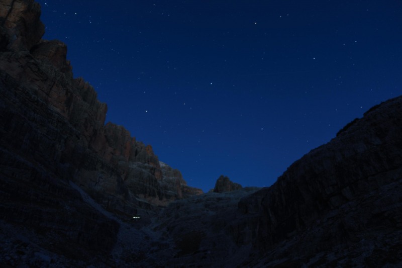 View towards the stars (Brenta Dolomites 2016)