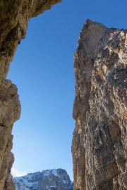 View up between the spires (Brenta Dolomites)