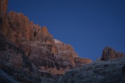 View up to the rocks again (Brenta Dolomites 2016)