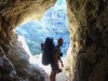 Cris under the rocks (Brenta Dolomites Oct 2016)