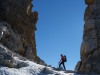 Leonie at the pass (Brenta Dolomites)