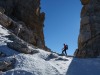 Leonie at the pass (Brenta Dolomites)