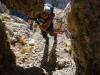 Leonie holding up a rock (Brenta Dolomites 2016)