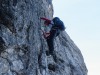Leonie on a ladder (Brenta Dolomites 2016)