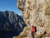 Leonie on the small path (Brenta Dolomites 2016)