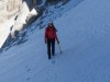 Leonie on the snow (Brenta Dolomites)