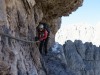 Leonie on the via delle Bocchette (Brenta Dolomites)